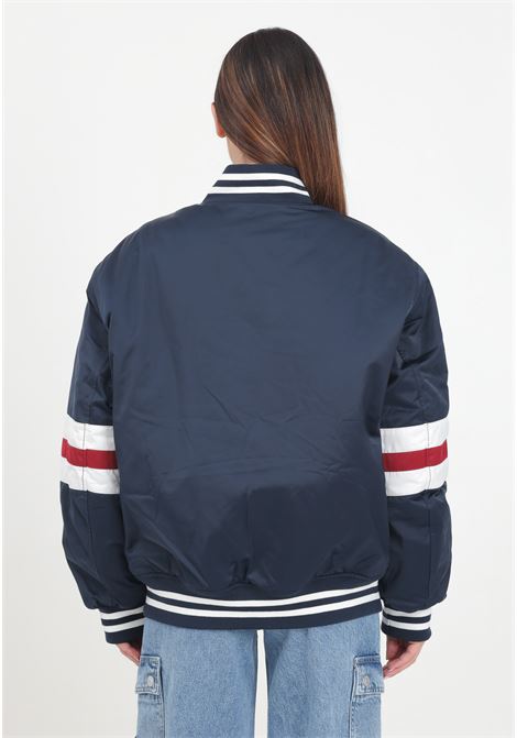 Blue women's college style bomber jacket TOMMY JEANS | DW0DW18306C1GC1G